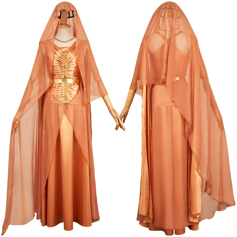 Andor Saison 2(2025) Mon Mothma Tenue Orange Cosplay Costume