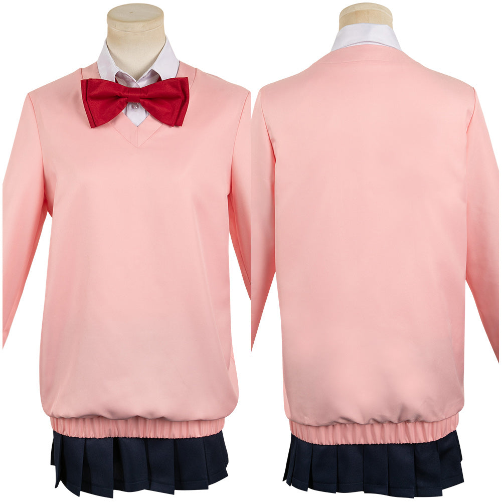 Anime Dandadan(2024) Momo Ayase Uniforme Rose Cosplay Costume