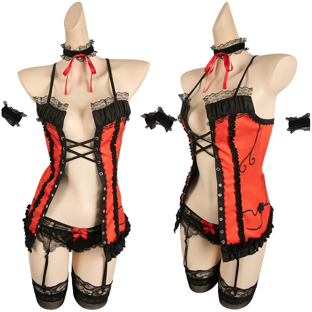 Anime DATE A LIVE Tokisaki Kurumi Lingerie Sexy Cosplay Costume