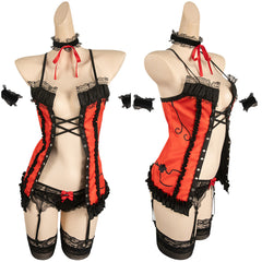 Anime DATE A LIVE Tokisaki Kurumi Lingerie Sexy Cosplay Costume