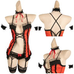 Anime DATE A LIVE Tokisaki Kurumi Lingerie Sexy Cosplay Costume