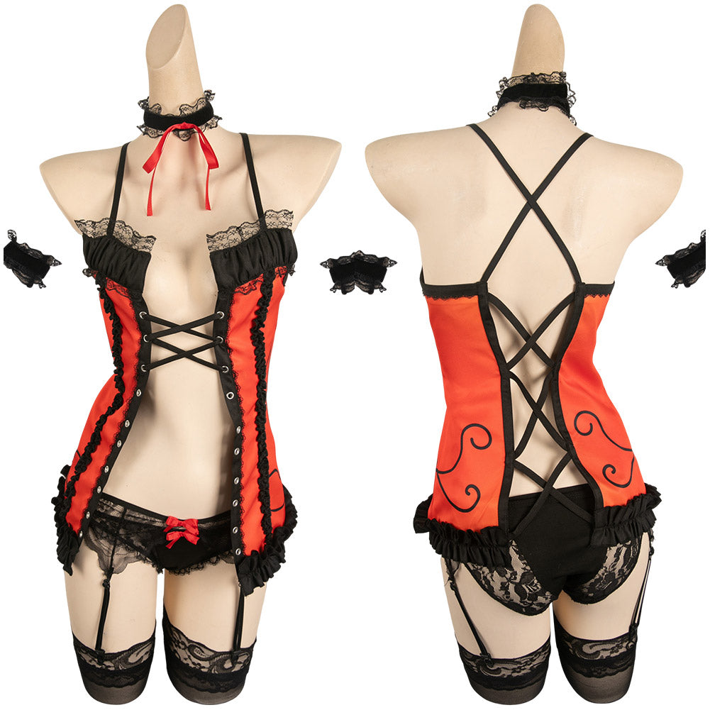 Anime DATE A LIVE Tokisaki Kurumi Lingerie Sexy Cosplay Costume