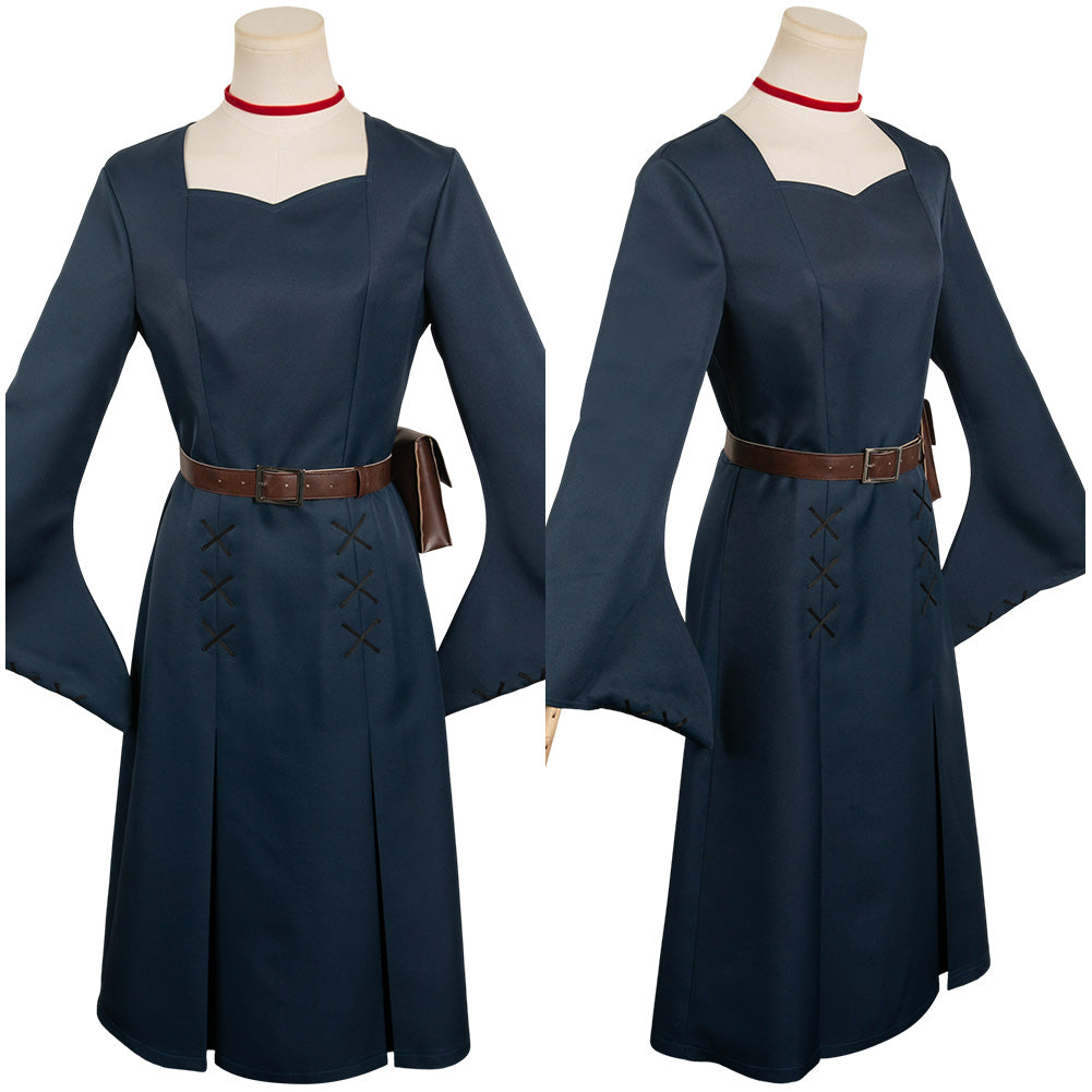 Anime Delicious in Dungeon Marcille Donato Robe Bleue Cosplay Costume