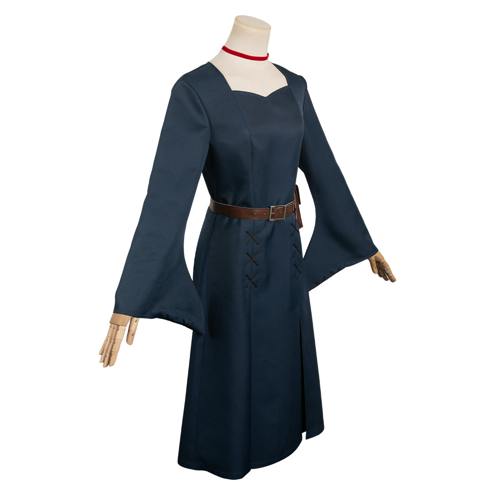 Anime Delicious in Dungeon Marcille Donato Robe Bleue Cosplay Costume