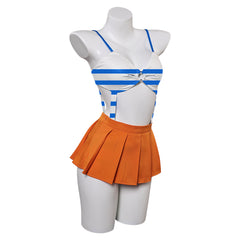 Anime One Piece Nami Maillot de Bain Bikini Cosplay Costume