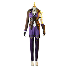 Arcane: League of Legends Caitlyn Kiramman Tenue Violette Cosplay Costume