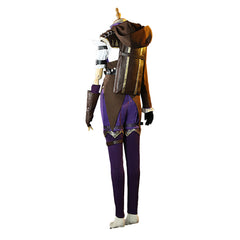 Arcane: League of Legends Caitlyn Kiramman Tenue Violette Cosplay Costume