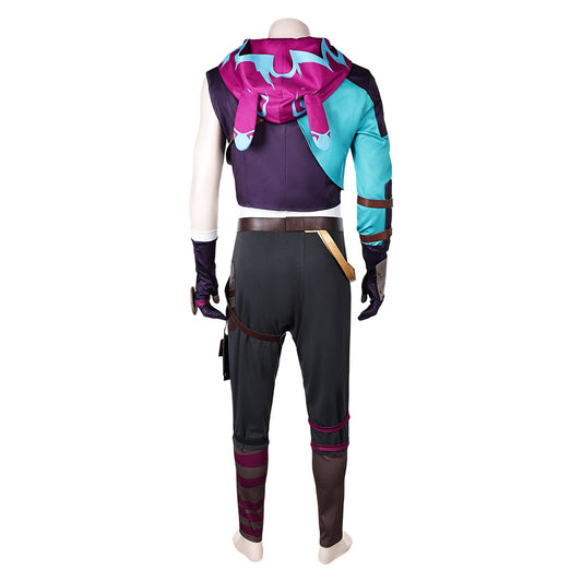 Arcane: League of Legends Saison 2 Ekko Uniforme de Combat Cosplay Costume