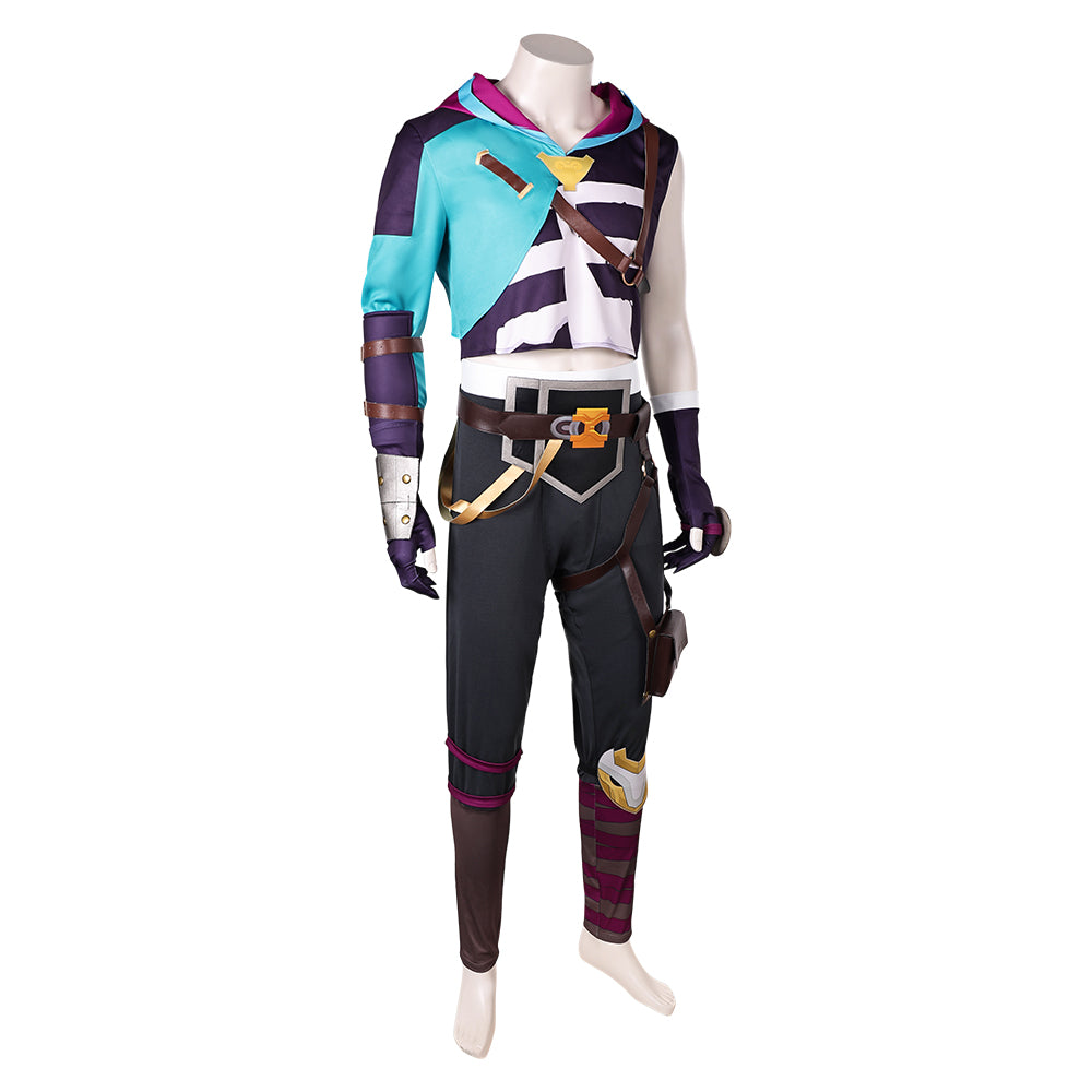 Arcane: League of Legends Saison 2 Ekko Uniforme de Combat Cosplay Costume