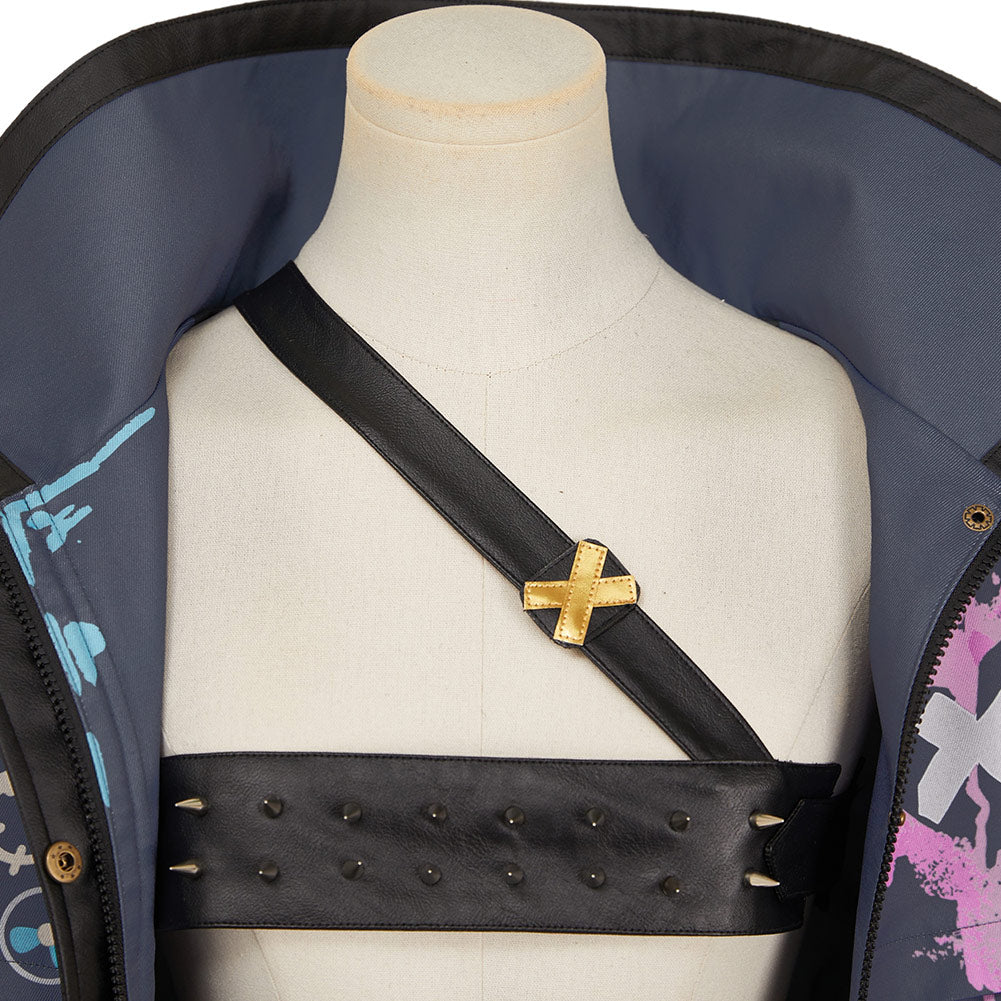 Arcane: League of Legends Saison 2(2024) Jinx Tenue Noire Cosplay Costume