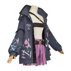 Arcane: League of Legends Saison 2(2024) Jinx Tenue Noire Cosplay Costume