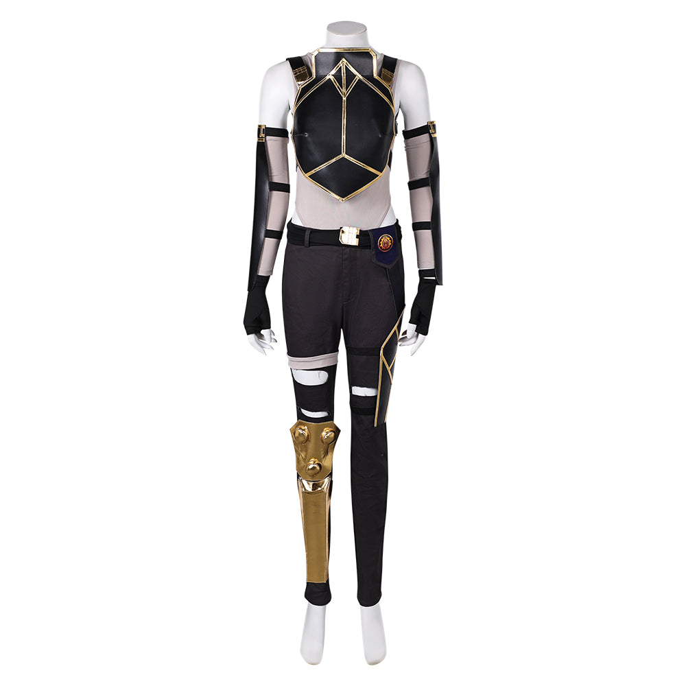 Arcane: League of Legends Saison 2(2024) Vi Tenue Noire Cosplay Costume