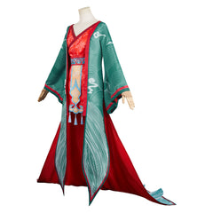 Bai She: Fu Sheng(2024) Baoqing Old Fox Tenue Verte Cosplay Costume