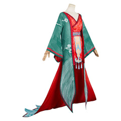 Bai She: Fu Sheng(2024) Baoqing Old Fox Tenue Verte Cosplay Costume