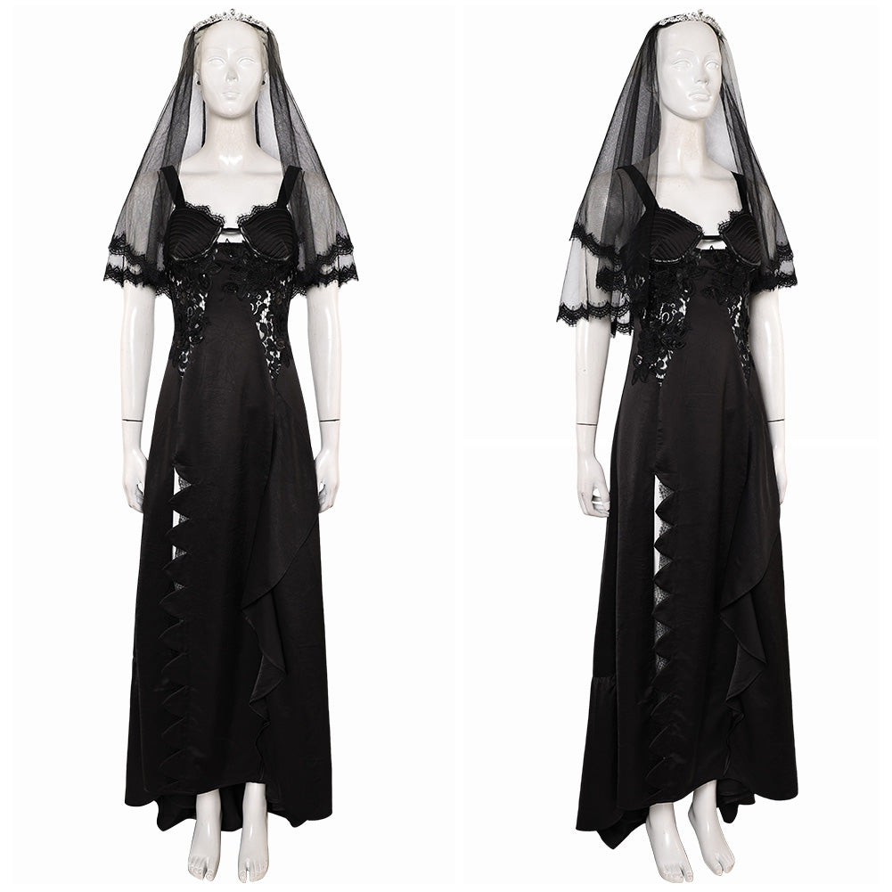 Beetlejuice 2(2024) Astrid Deetz Robe de Mariée Noire Cosplay Costume