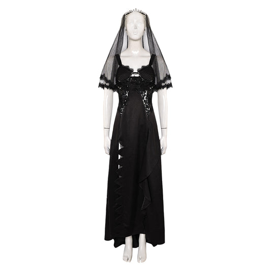 Beetlejuice 2(2024) Astrid Deetz Robe de Mariée Noire Cosplay Costume