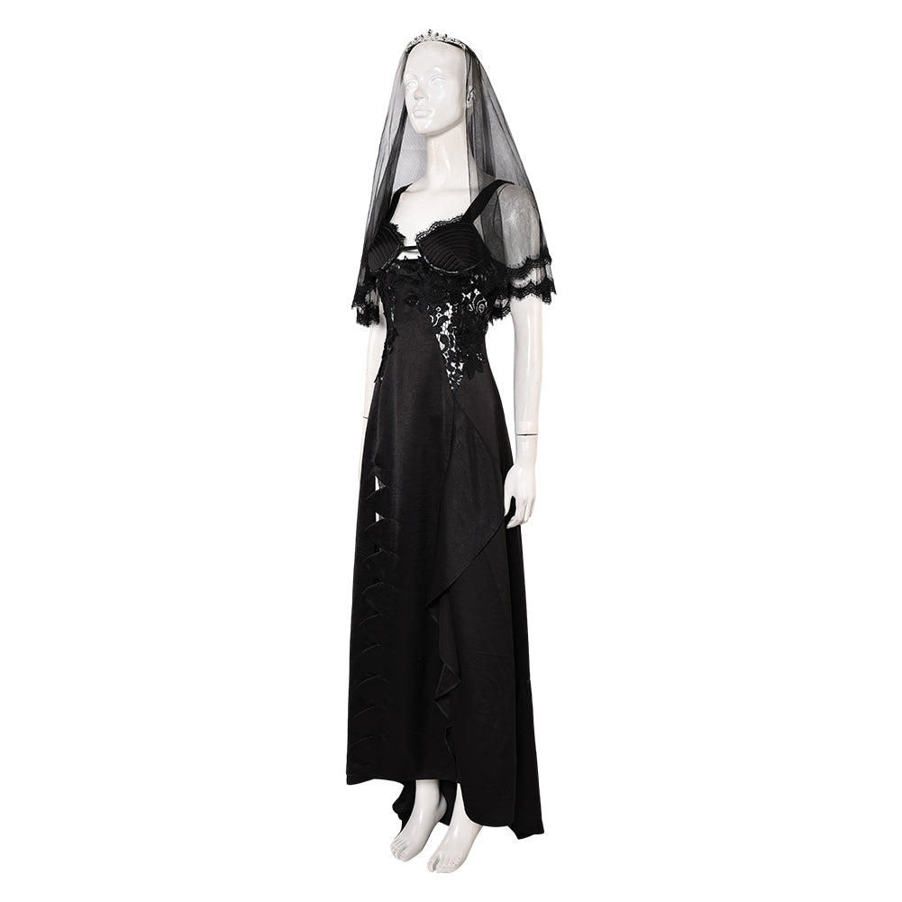 Beetlejuice 2(2024) Astrid Deetz Robe de Mariée Noire Cosplay Costume