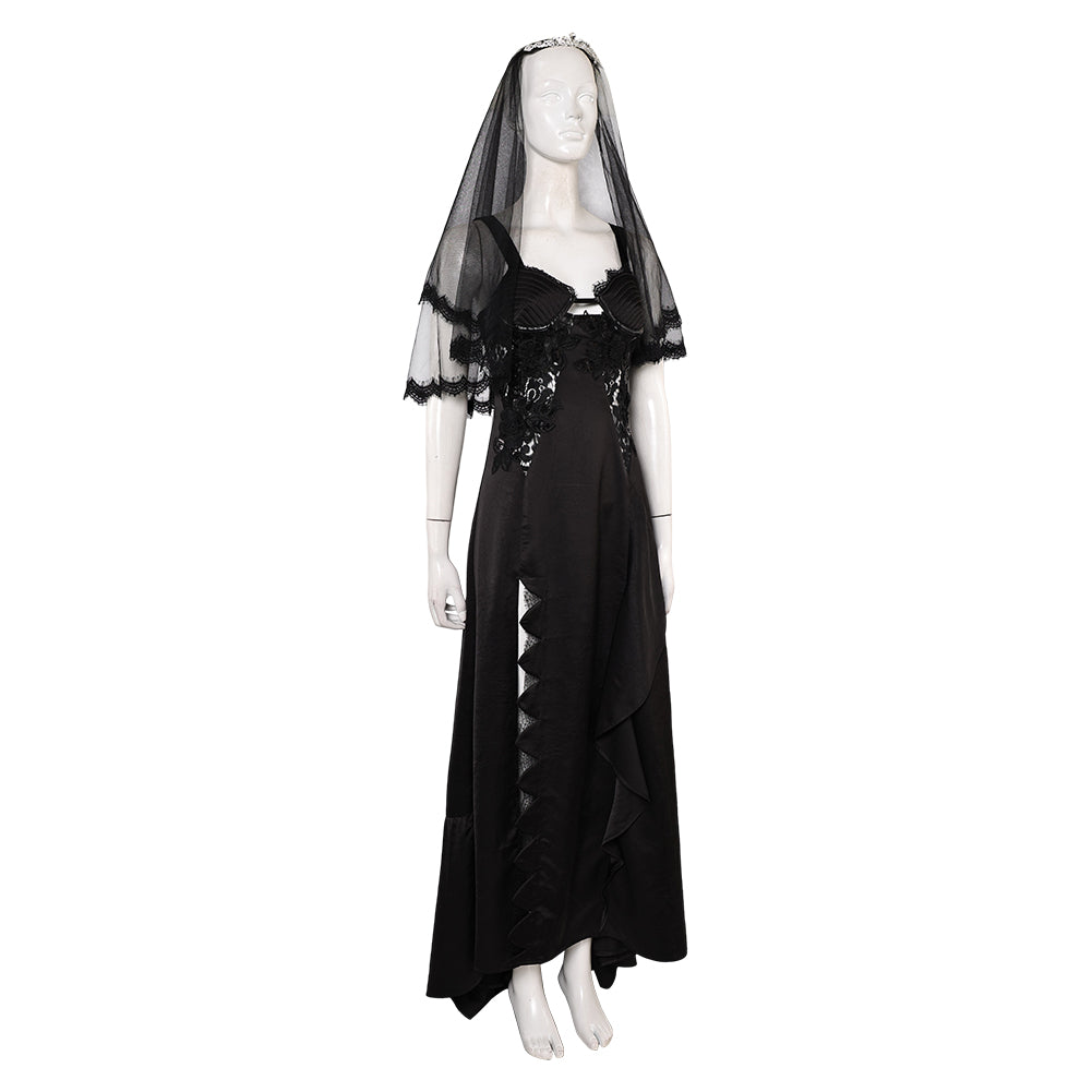 Beetlejuice 2(2024) Astrid Deetz Robe de Mariée Noire Cosplay Costume