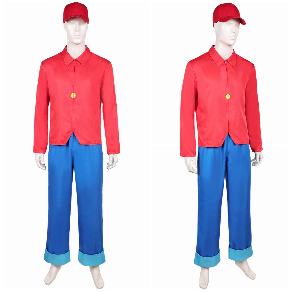 Benjamin l'Éléphant Benjamin Tenue Rouge et Bleue Cosplay Costume