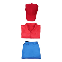Benjamin l'Éléphant Benjamin Tenue Rouge et Bleue Cosplay Costume