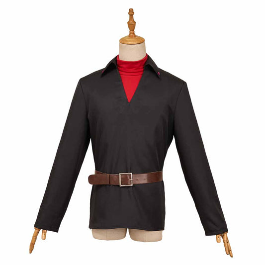 Black Phone 2(2025) The Grabber Hauts Noir et Rouge+Ceinture Marron Cosplay Costume