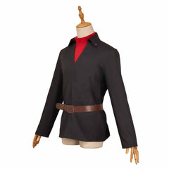 Black Phone 2(2025) The Grabber Hauts Noir et Rouge+Ceinture Marron Cosplay Costume