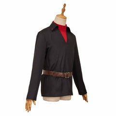 Black Phone 2(2025) The Grabber Hauts Noir et Rouge+Ceinture Marron Cosplay Costume