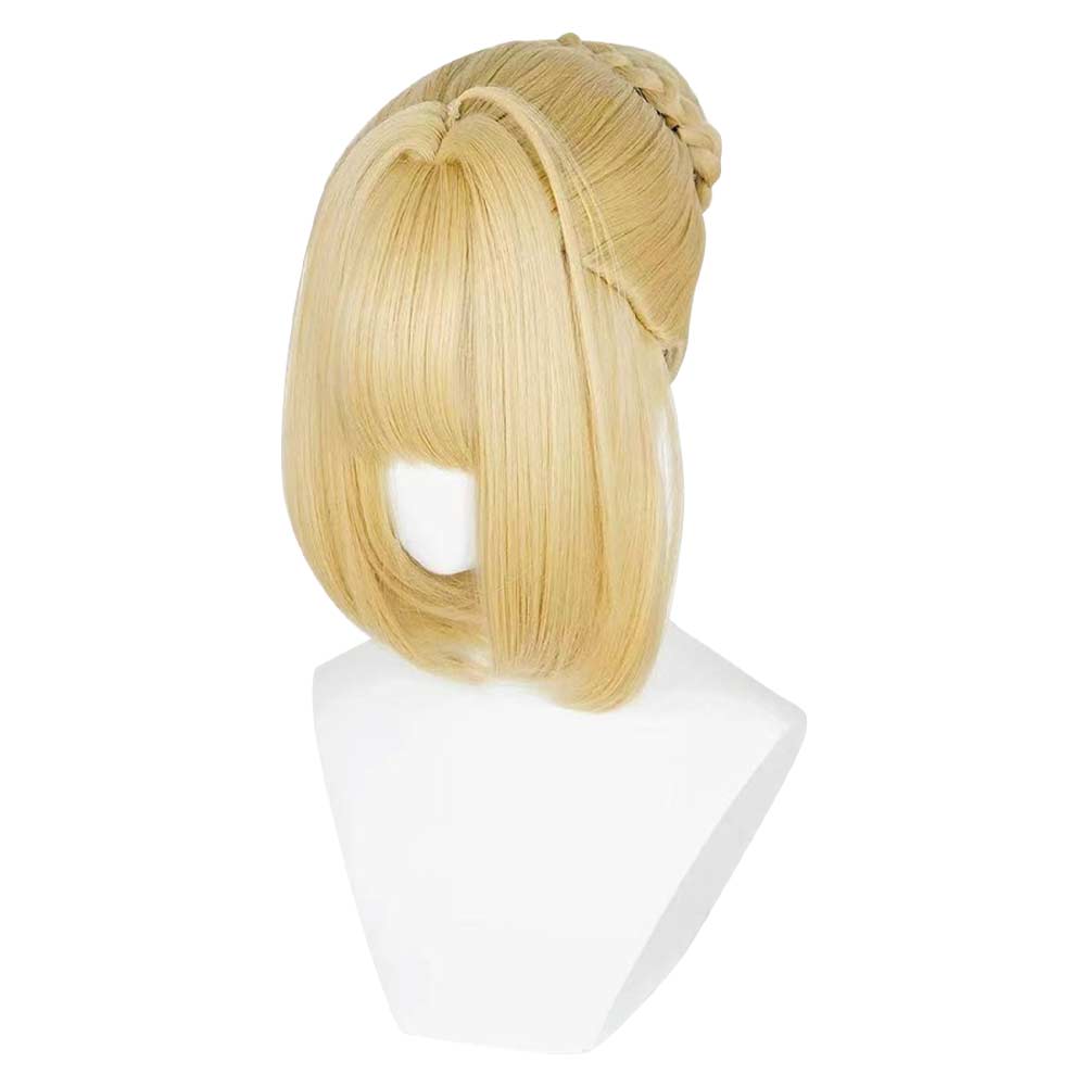 Cosplay Perruque Saber Altria Pendragon Fate Grand Order Jeu Perruque Blonde/Blanc Cassé