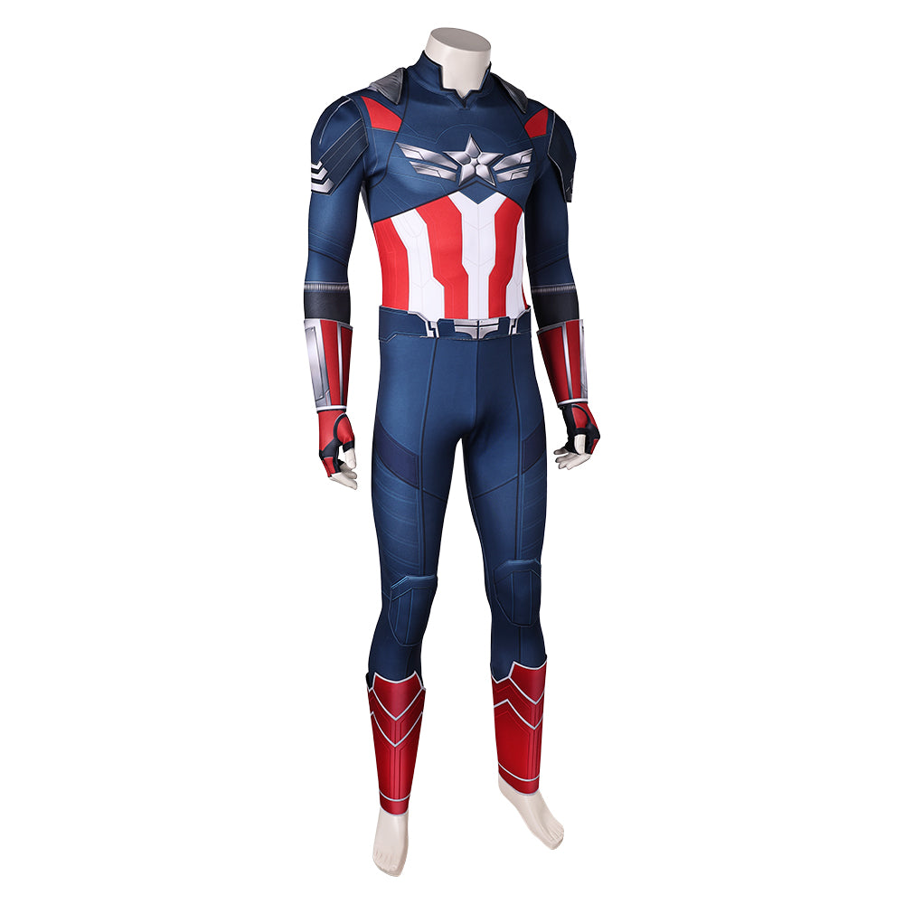 Captain America: Brave New World(2025) Captain America Tenue Bleue Cosplay Costume