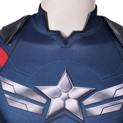 Captain America: Brave New World(2025) Captain America Tenue Bleue Cosplay Costume