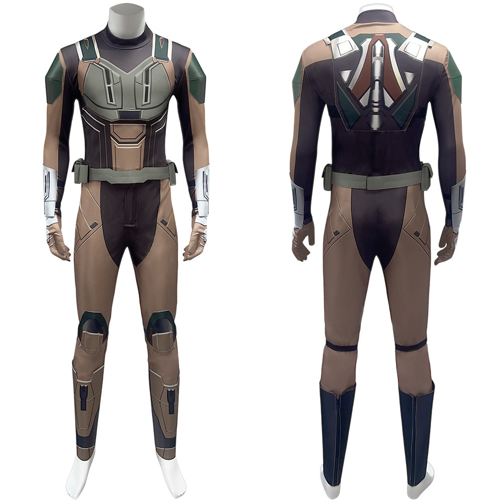 Captain America: Brave New World(2025) Falcon Tenue Brune Cosplay Costume