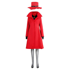 Mais Où Se Cache Carmen Sandiego? Carmen Tenue Rouge Cosplay Costume