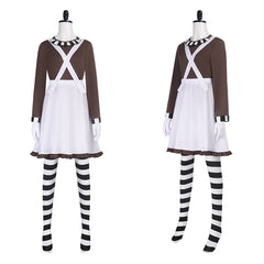 Charlie et la Chocolaterie Willy Wonka Robe Marron et Rose Cosplay Costume
