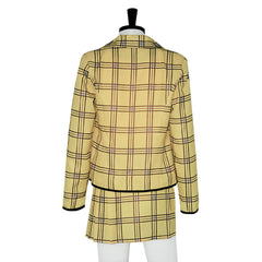 Clueless Cher Horowitz Tenue Jaune de Jupe Cosplay Costume