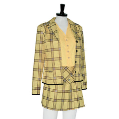 Clueless Cher Horowitz Tenue Jaune de Jupe Cosplay Costume