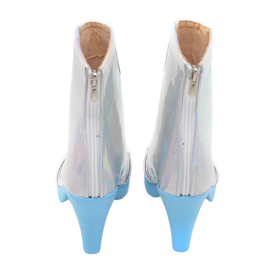 Cosplay Accessoire Ashe Overwatch Jeu Cosplay Chaussures Argentées Femme