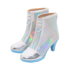 Cosplay Accessoire Ashe Overwatch Jeu Cosplay Chaussures Argentées Femme