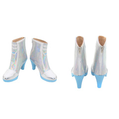 Cosplay Accessoire Ashe Overwatch Jeu Cosplay Chaussures Argentées Femme