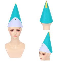 Cosplay Accessorie Coco Tongari Boushi no Atelier(2026) Anime Cosplay Chapeau Bleu et Blanc Femme