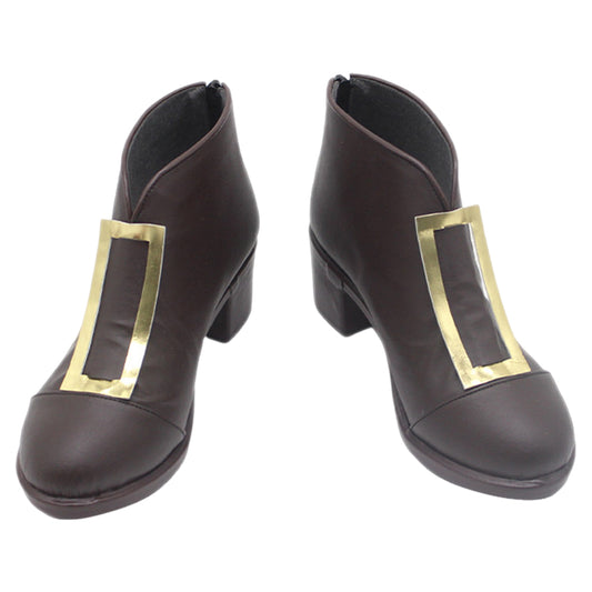 Cosplay Chaussures Agott Tongari Boushi no Atelier(2026) Anime Cosplay Chaussures Brunes