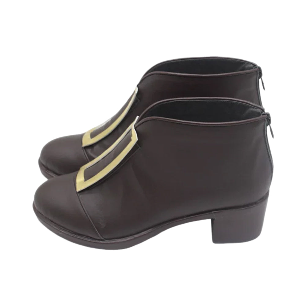 Cosplay Chaussures Agott Tongari Boushi no Atelier(2026) Anime Cosplay Chaussures Brunes