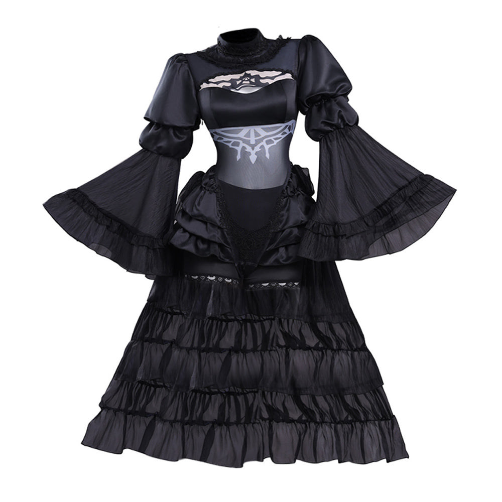 Cosplay Costume 2B NieR:Automata Jeu Cosplay Robe de Mariée Noire Femme