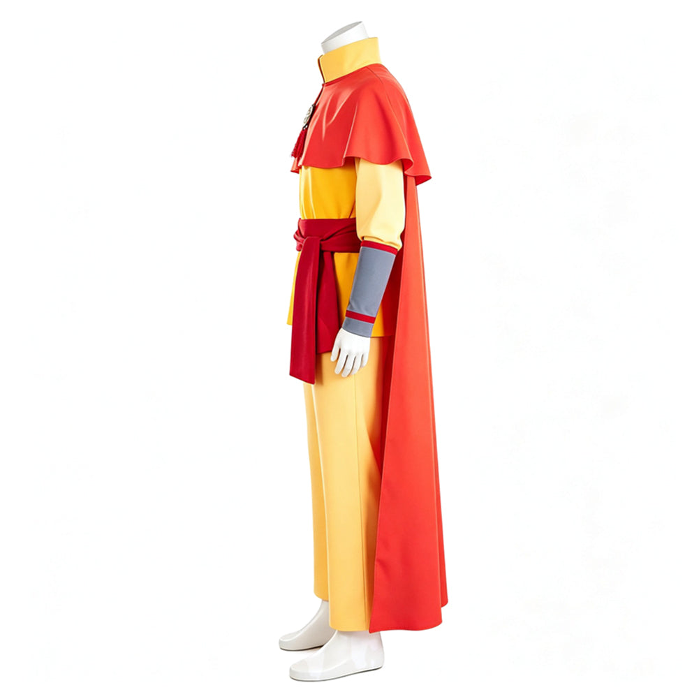 Cosplay Costume Aang Avatar Aang: The Last Airbender(2026) Film Cosplay Tenue Jaune Homme