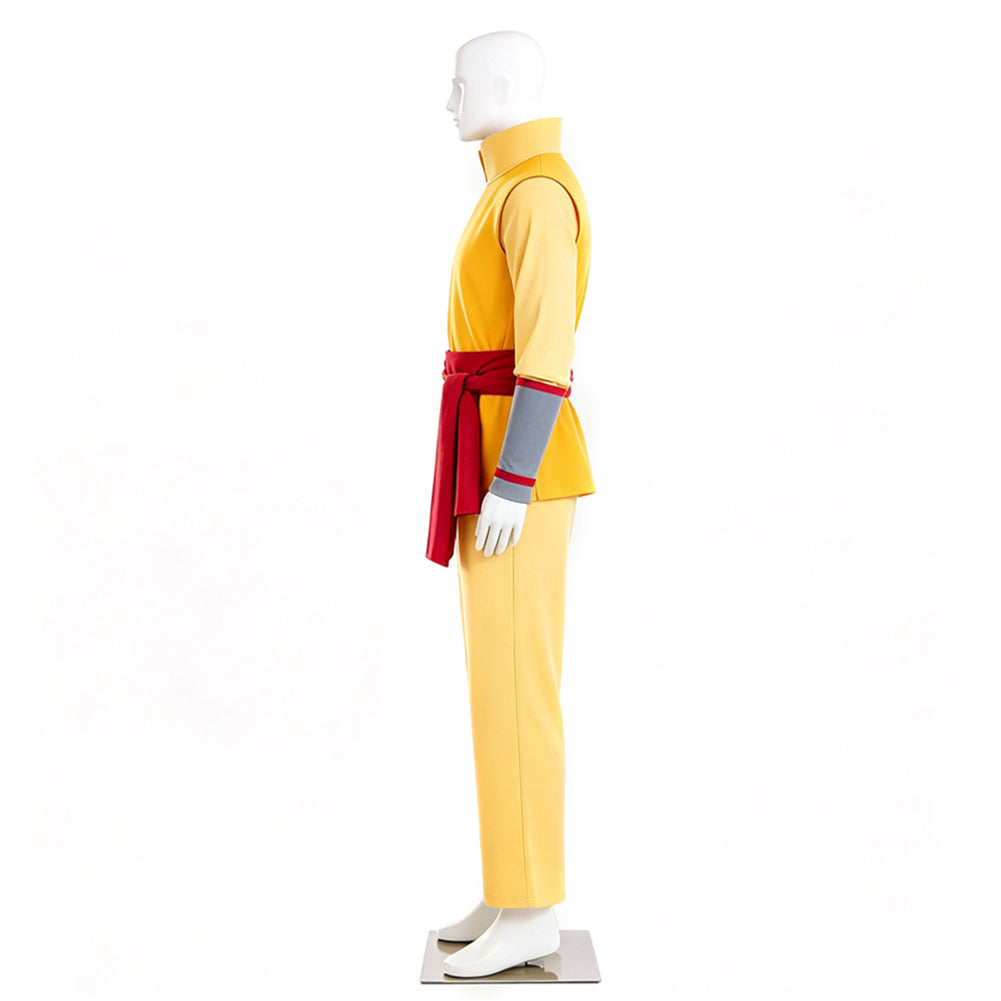 Cosplay Costume Aang Avatar Aang: The Last Airbender(2026) Film Cosplay Tenue Jaune Homme