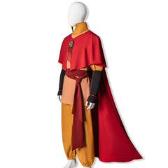 Cosplay Costume Aang Avatar Aang: The Last Airbender(2026) Film Cosplay Tenue Orange et Rouge Homme