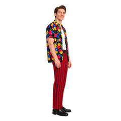 Cosplay Costume Ace Ventura Ace Ventura Jr.: Pet Detective Film Cosplay Tenue Rouge Homme