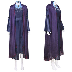 Cosplay Costume Agatha Harkness Wanda Vision TV Cosplay Robe Violette Femme