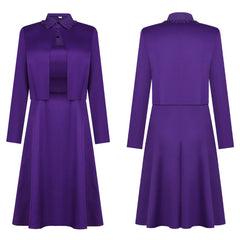 Cosplay Costume Agnes The Testaments(2026) TV Cosplay Tenue Violette Femme
