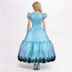 Cosplay Costume Alice Alice au Pays des Merveilles Film Cosplay Robe Bleue Femme