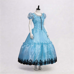 Cosplay Costume Alice Alice au Pays des Merveilles Film Cosplay Robe Bleue Femme